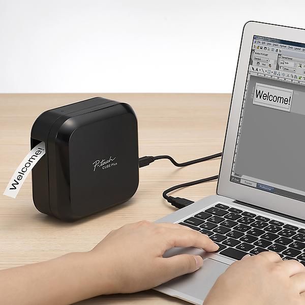 P-Touch Cube Plus Label Maker | The Container Store