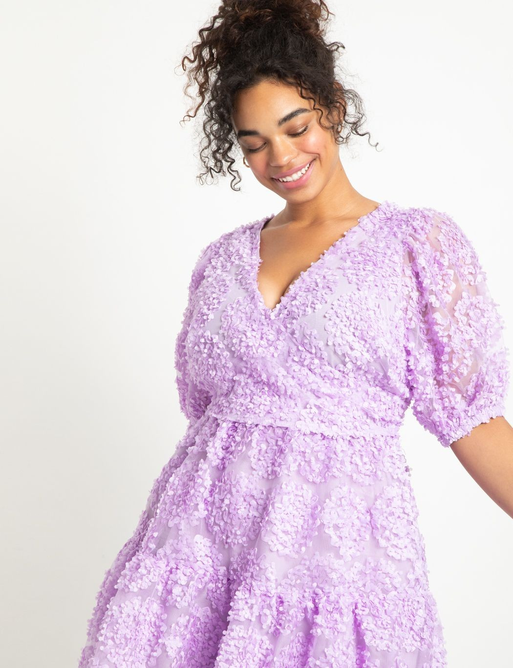 Sheer Mini Dress | Women's Plus Size Dresses | ELOQUII | Eloquii