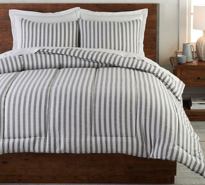 Airstream Mendocino Striped Organic Cotton Comforter & Shams | Pottery Barn (US)
