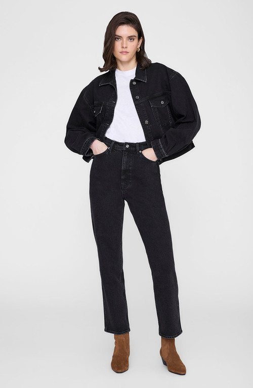 ANINE BING Quincy Jacket in Vintage Black at Nordstrom, Size Medium | Nordstrom