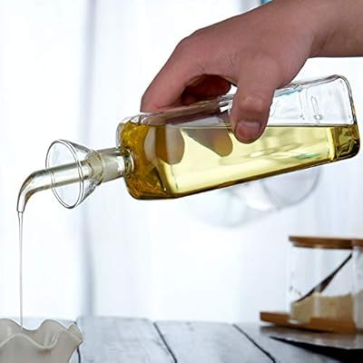 LandHope Oil Bottle Glass Olive Oil Dispenser Bottle Glass Cooking Oil Vinegar Measuring Dispense... | Amazon (US)
