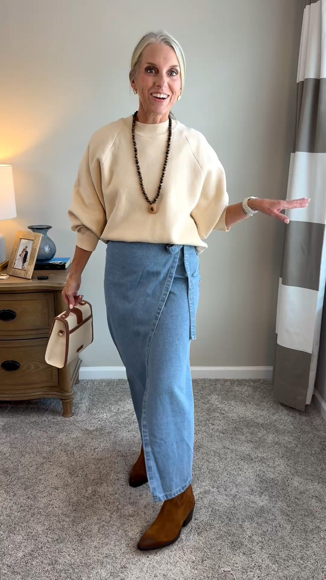 Use code COAST40 this weekend for 40% off. Super soft sweater but the headliner is this super cute denim skirt. Wear year round. I’m in XS in both @VICI

#LTKootd #LTKgrwm #LTKOver40