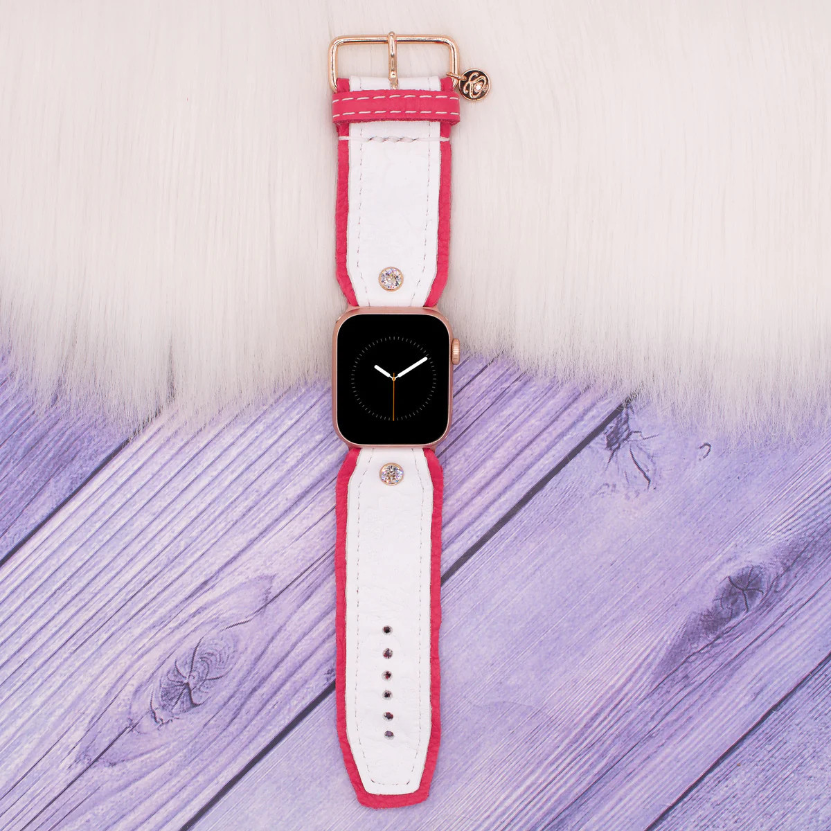 Limited Edition Sivella Band in Luxe Fiore Bianco with Hot Pink | Sparkl