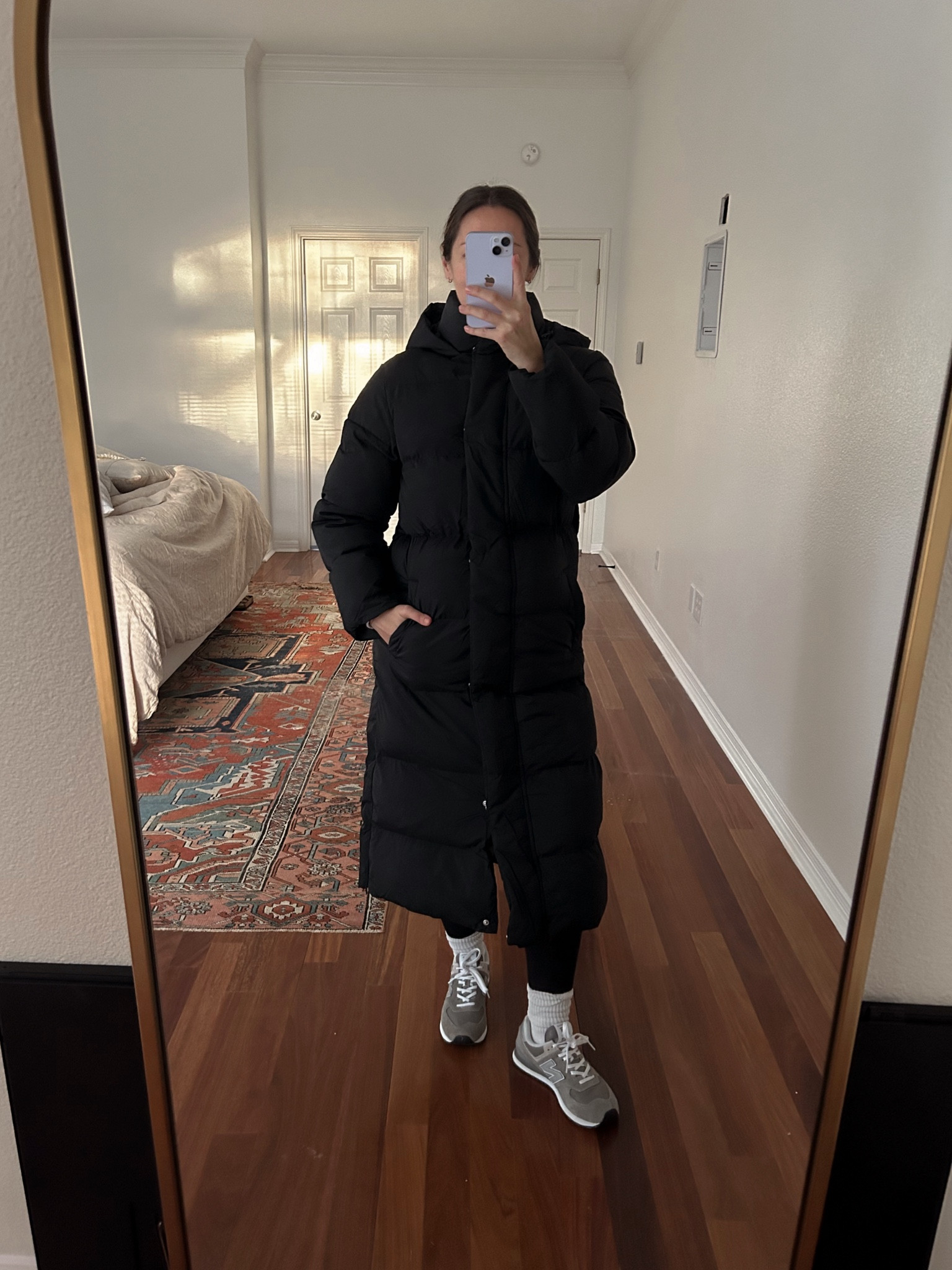 $60 Target puffer restock! Wearing XS + you can adjust the waist, too. It is magical and a crazy good price! Small in maternity leggings, medium sweater, order a half size up in New Balance sneakers.

#LTKbump #LTKfindsunder100 #LTKfitness