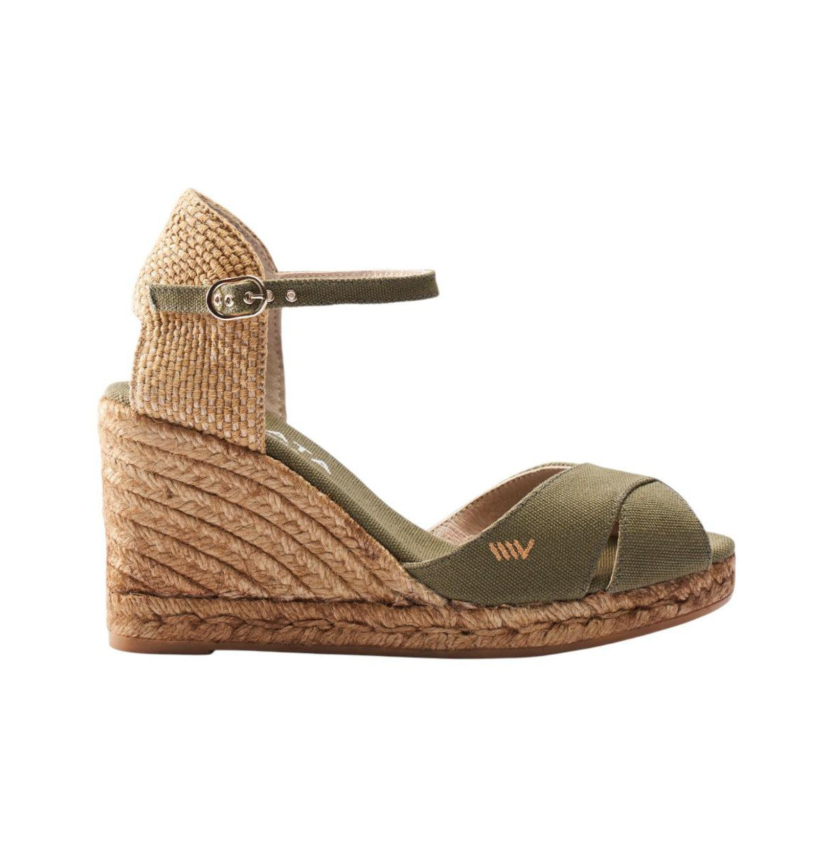 Aiguablava Limited Edition Canvas Espadrille Sandal Wedges - Olive | Macy's