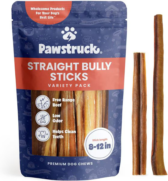 Pawstruck Straight Bully Sticks Dog Treats | Chewy.com
