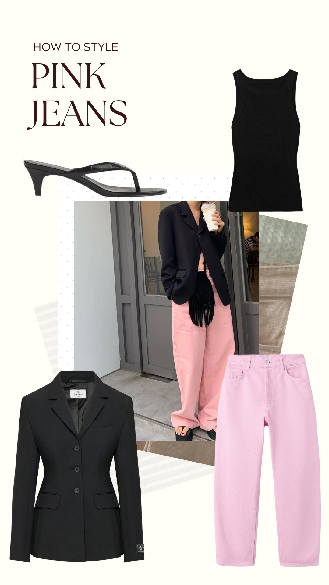 I call this one the high contrast look! HOW to style pink jeans this summer!

#LTKootd #LTKSeasonal #LTKPetite