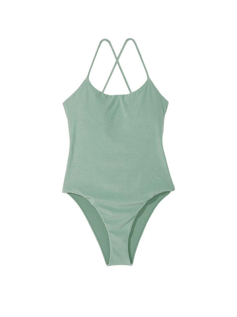 Essential Terry Strappy Back Scoop One-Piece | Victoria's Secret (US / CA )
