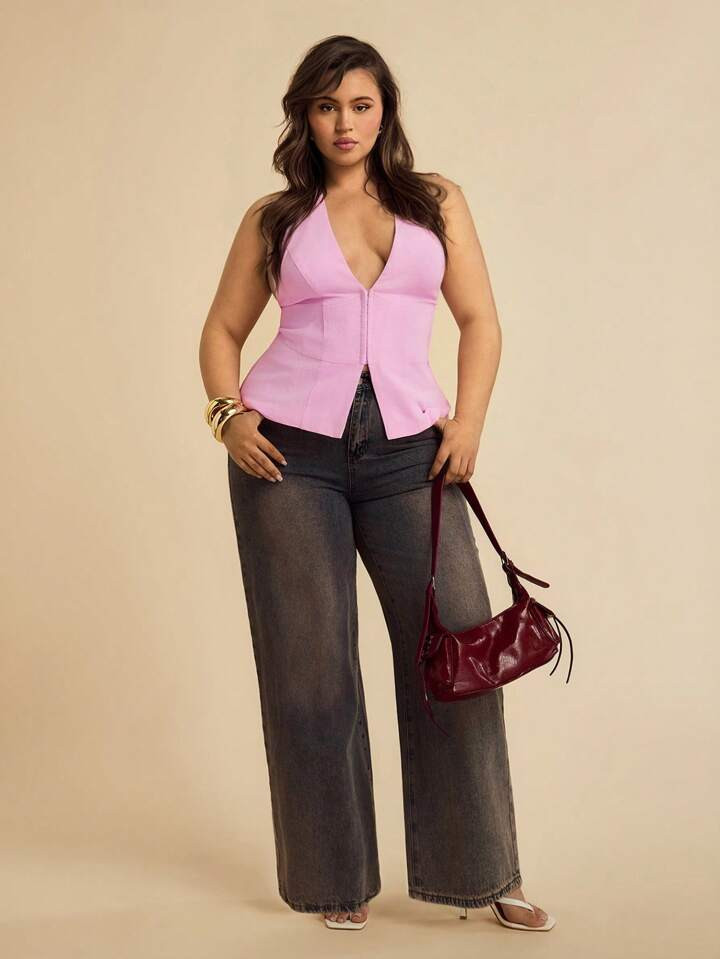 £14.39£17.99-20%Save £0.72 off this item after joining.SHEIN BAE Plus Size Women's Spring And ... | SHEIN