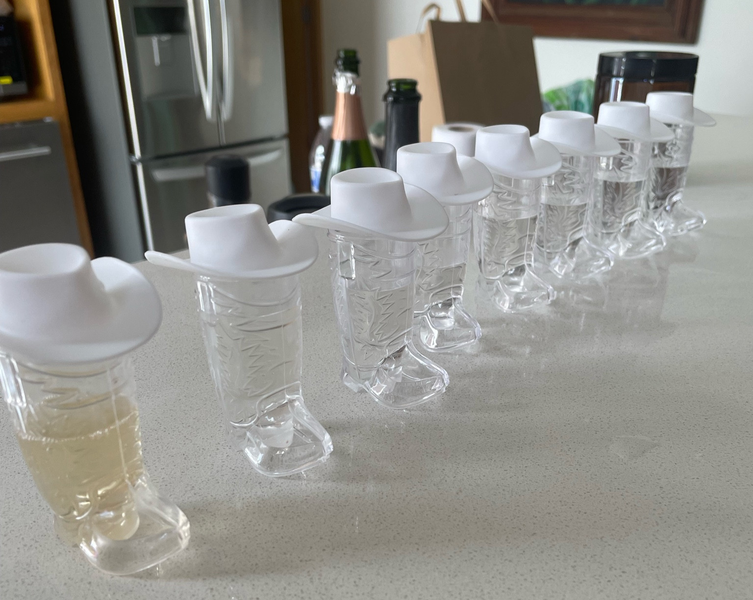 cowboy boot shot glasses bachelorette party 