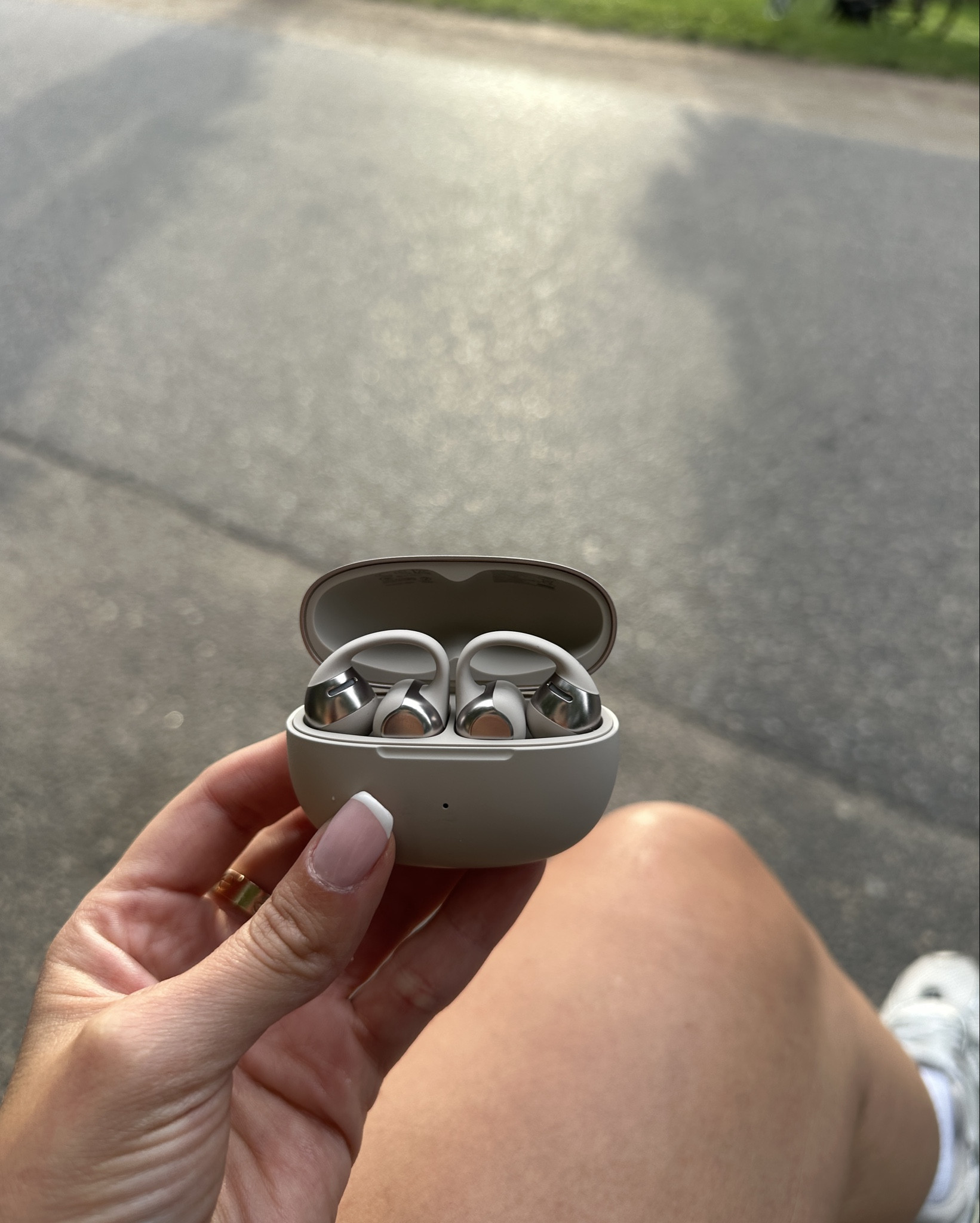 Obsessed with my new headphones! Great sound, very light on the ear feels like you almost have nothing on and the best part you can listen to music but still be aware of your surroundings when you exercise outside or run alone and did I say they look soo cutee 😍

#LTKSeasonal #LTKSaleAlert #LTKActive