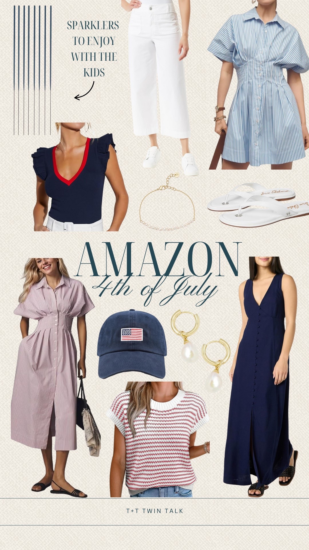 In need of an outfit for the Fourth of July? Order now and these items should arrive just in time! Loving the striped shirt dresses and American flag hat! 

#LTKSeasonal #LTKOver40 #LTKMidsize