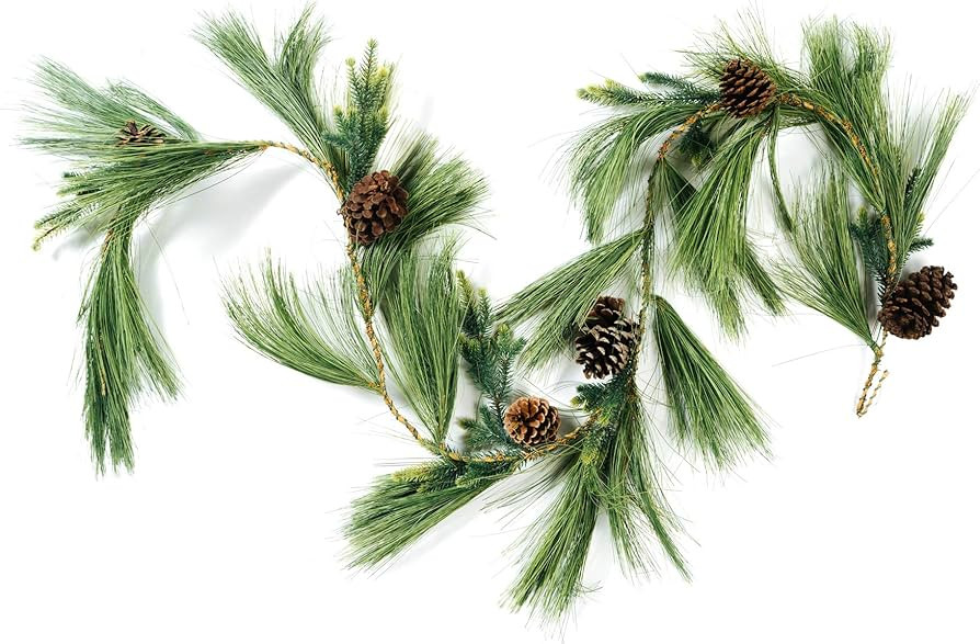 CraftMore Long Needle Pine Garland 6' | Amazon (US)
