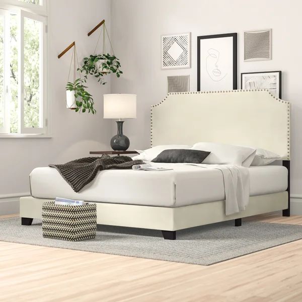 Pomfret Upholstered Low Profile Standard Bed | Wayfair North America