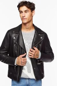Faux Leather Moto Jacket | Forever 21 (US)