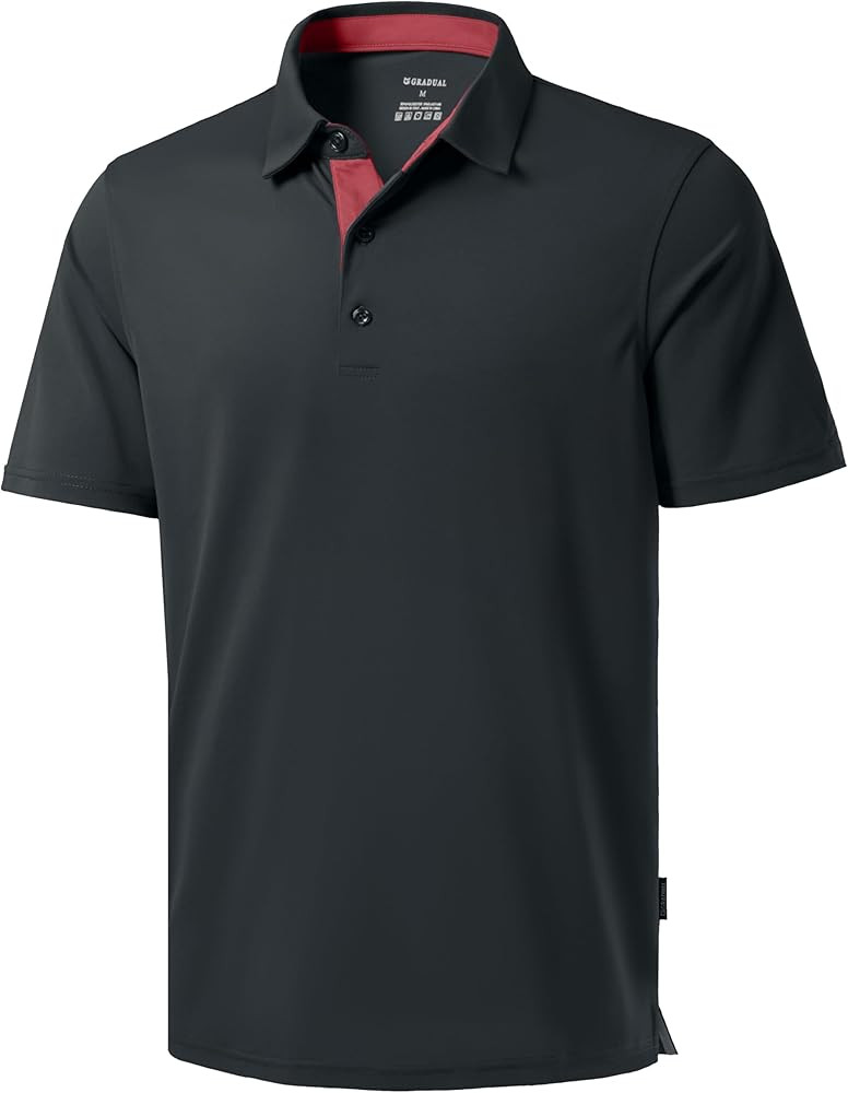 Men's Golf Shirts Dry Fit Moisture Wicking Performance Short Sleeve Collared Polo Shirts for Casu... | Amazon (US)