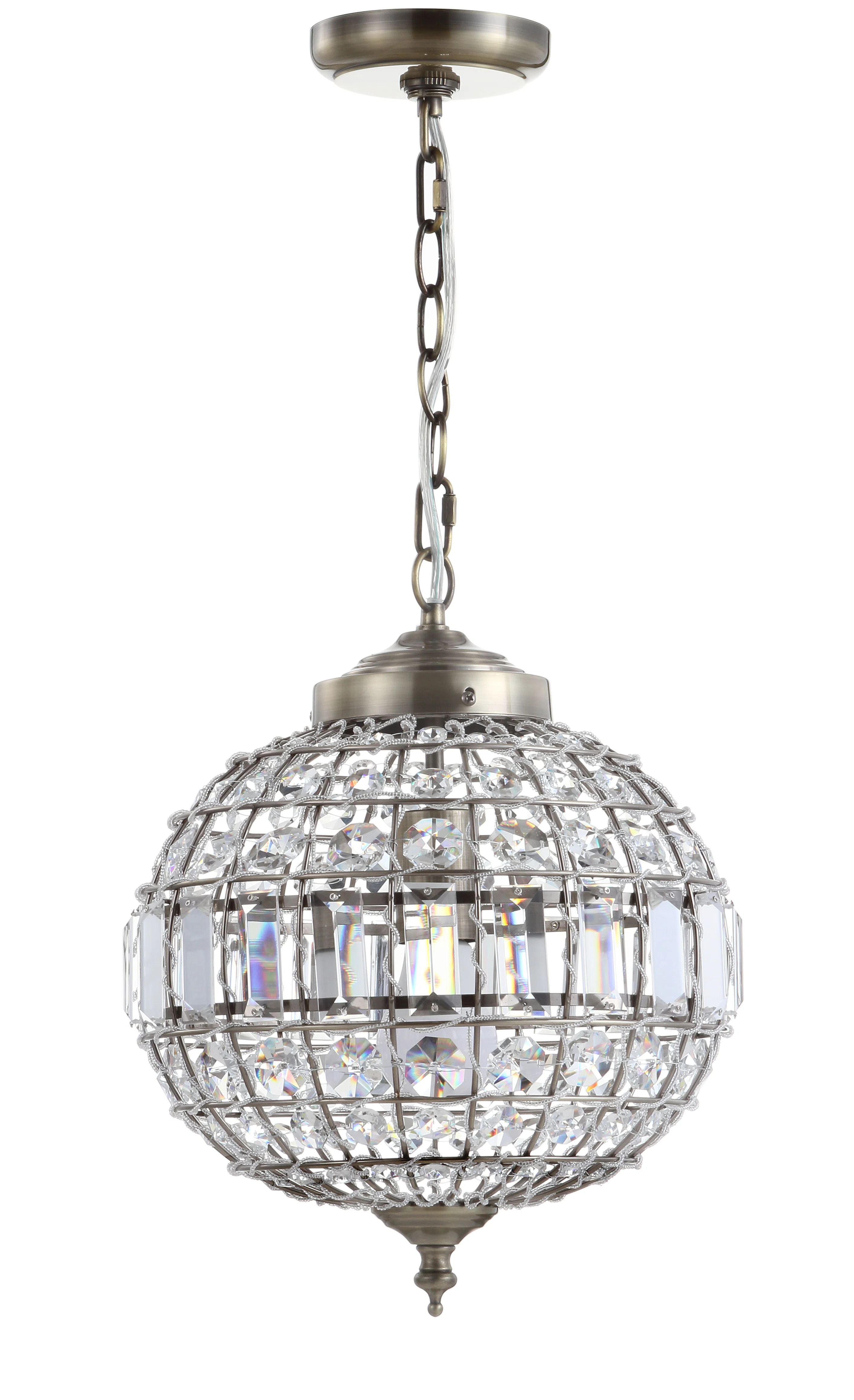 Tatianna 1 - Light Antique Brass/Clear Pendant | Wayfair North America