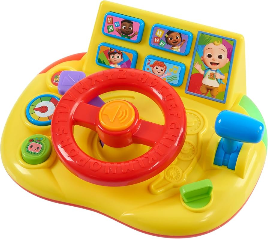 CoComelon Learning Steering Wheel with Lights and Sounds, Learning & Education, Batteries Include... | Amazon (US)