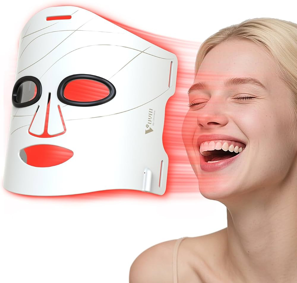 VYM Red Light Therapy for Face: Super Lightweight 292 LEDs High-Energy Red Light Therapy Mask Inf... | Amazon (US)