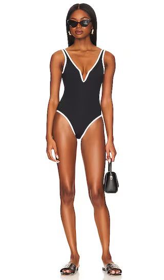 Coco One Piece in Black & Cream | Revolve Clothing (Global)