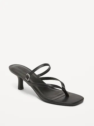 Kitten Heel Thong Sandals | Old Navy (CA)