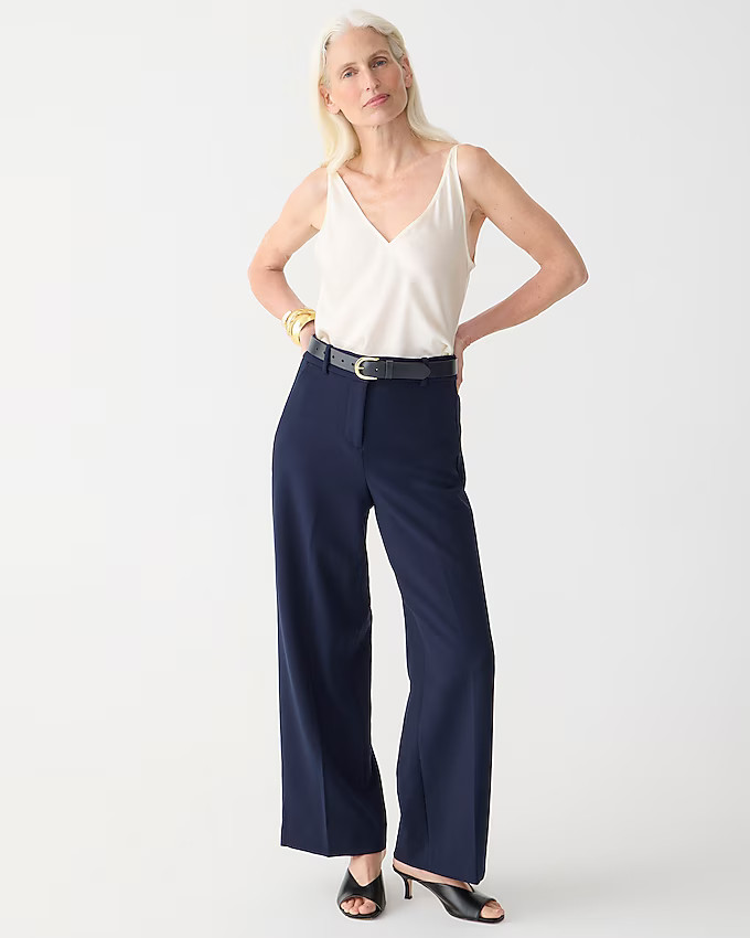 Sydney wide-leg pant in four-season stretch | J. Crew US