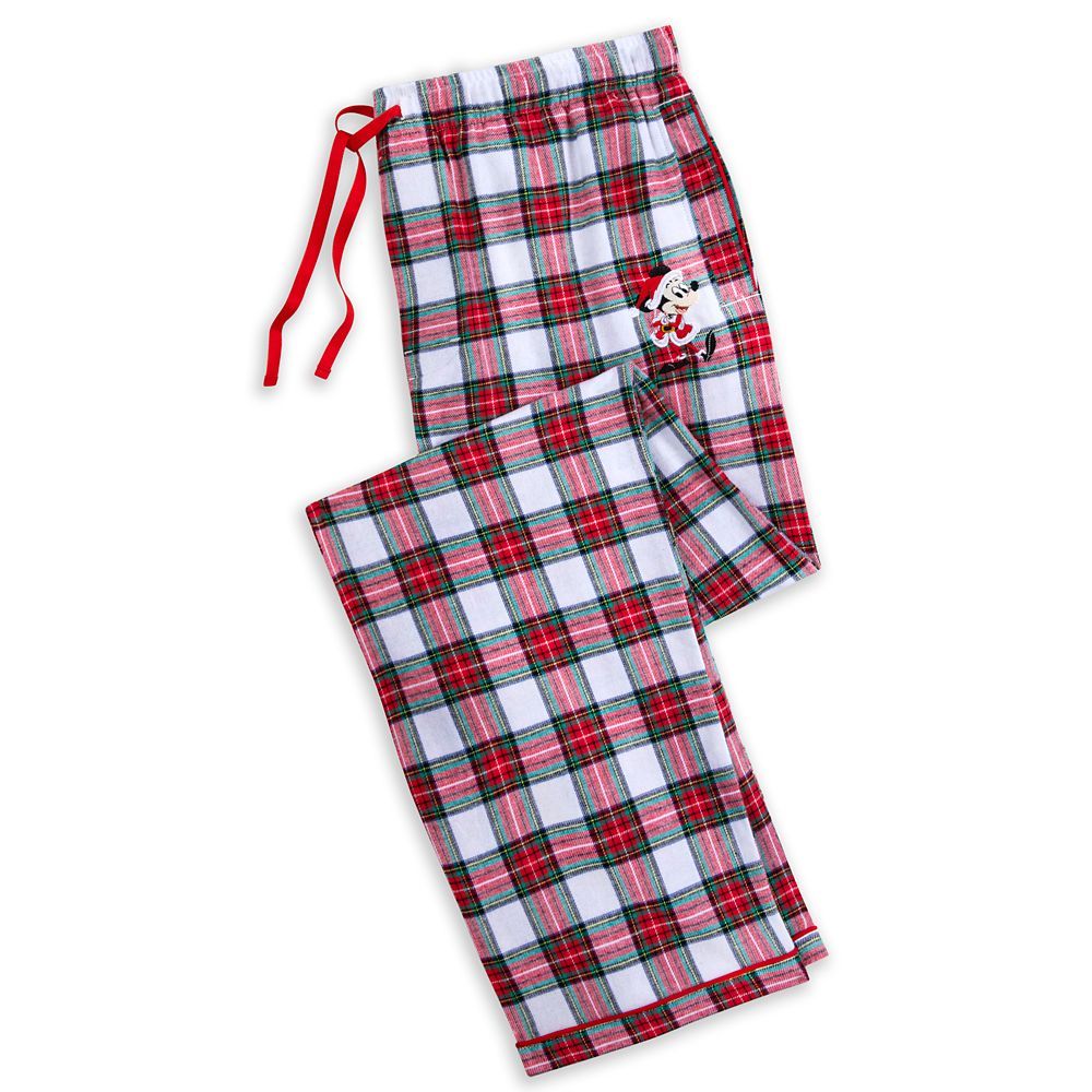 Mickey Mouse Holiday Plaid Pajama Pants for Men | Disney Store