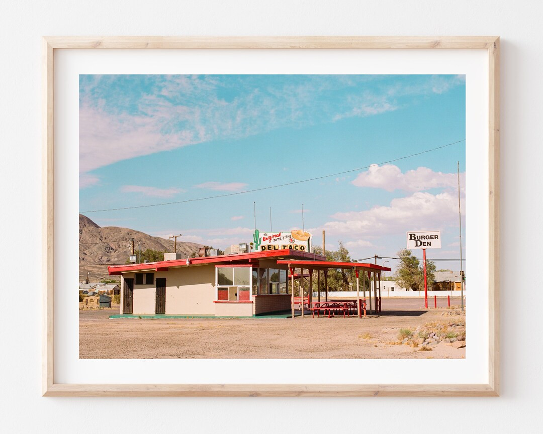 Original Del Taco, Fine Art Photography, California, Desert, Fast Food, Wall Art, Abandoned Town,... | Etsy (US)