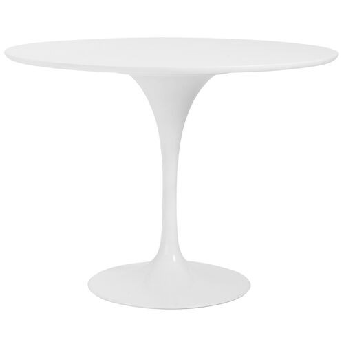 Aden 40" Round Dining Table, Matte White | One Kings Lane