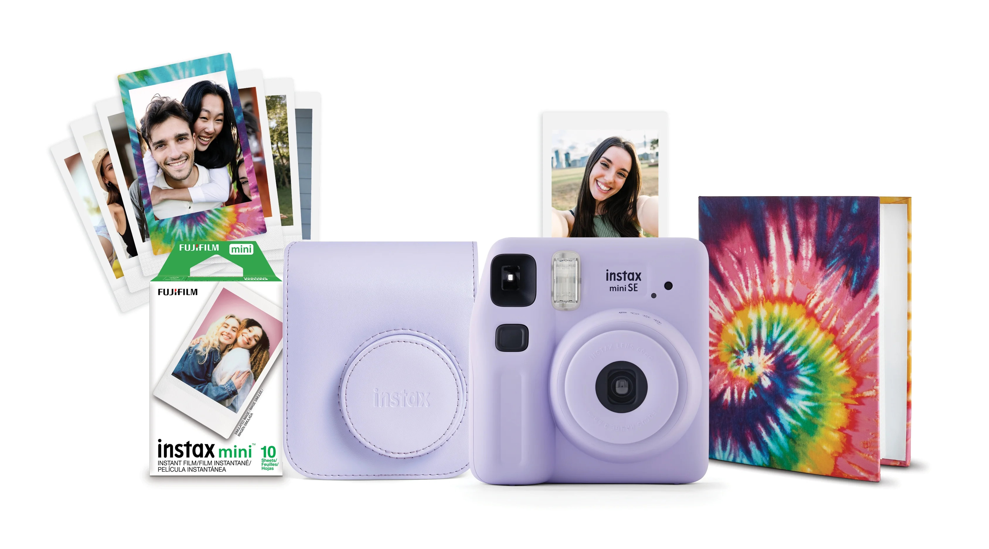 Fujifilm instax Mini SE Instant Camera Bundle, Lavender | Walmart (US)