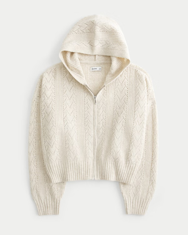 Women's Hollister Comfy Cloud Zip-Up Sweater Hoodie | Women's Tops | HollisterCo.com | Hollister (US)