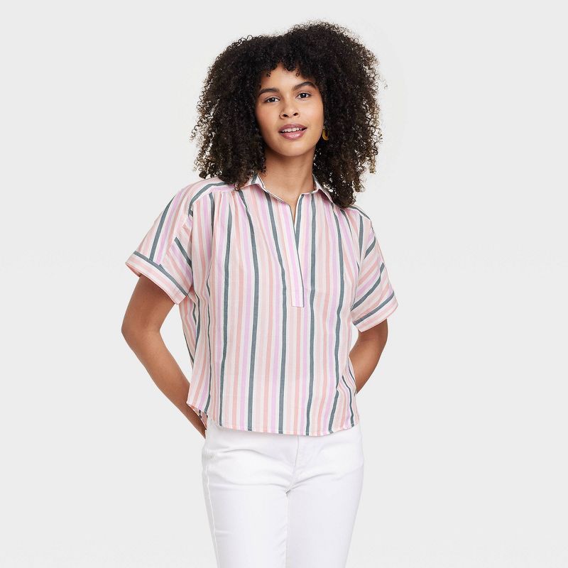 Women's Short Sleeve Pullover Blouse - Universal Thread™ | Target