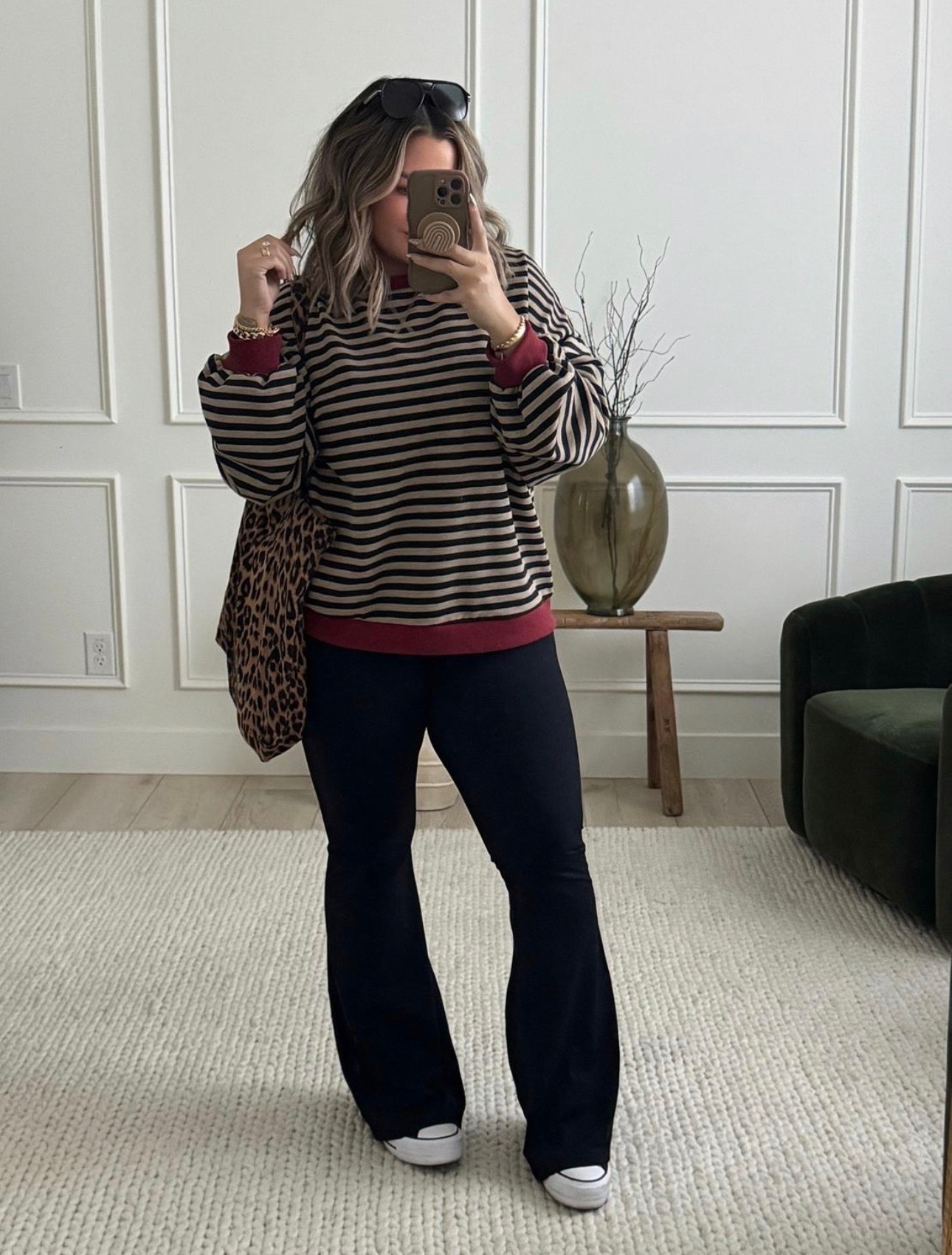 Pants L 32 length 
Top XL 

#amazon #midsize