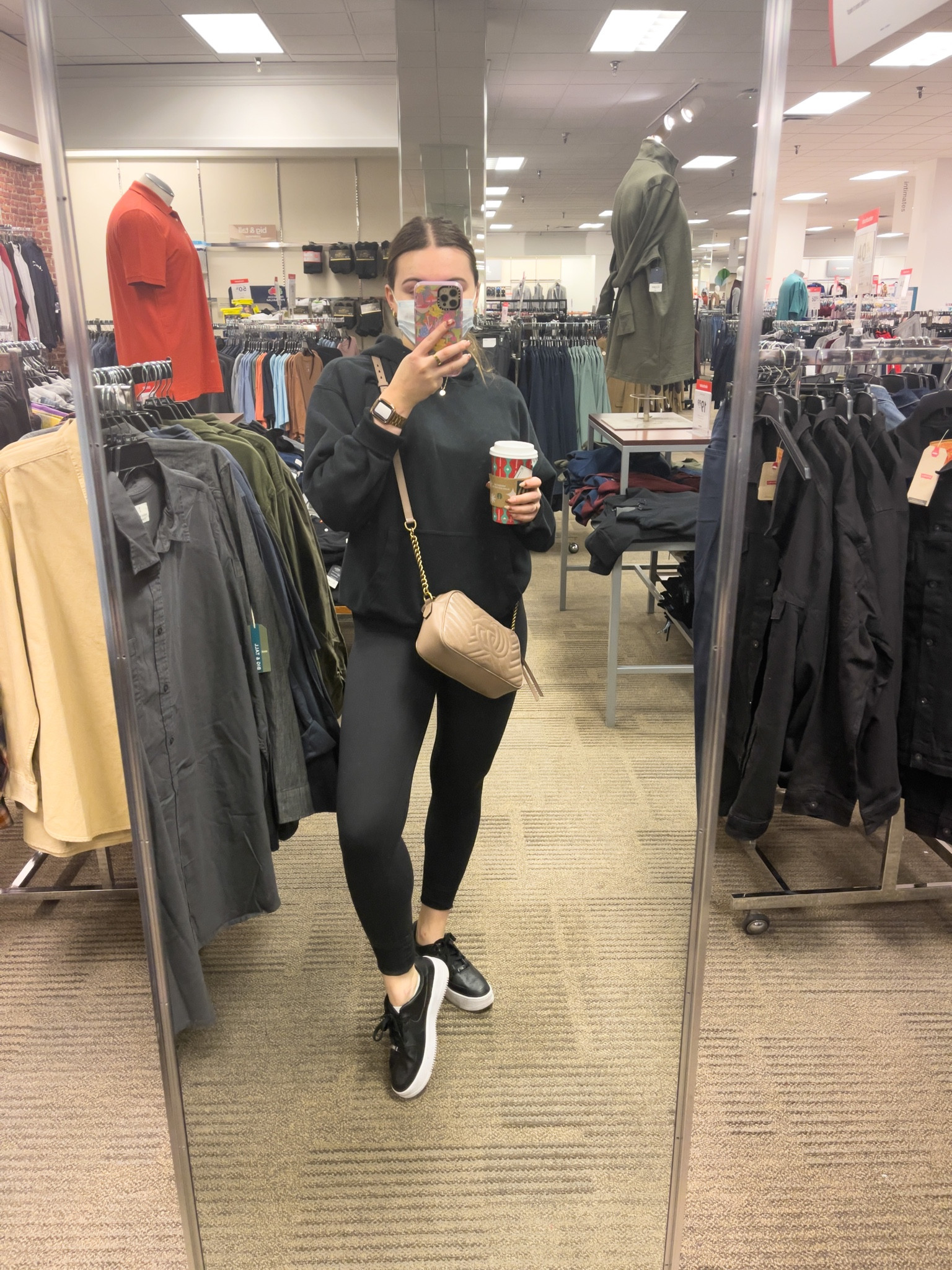 All black outfit idea for black shopping or Christmas shopping in general

I’m wearing a M hoodie, size 8 leggings and size 9 sneakers 

#LTKHoliday #LTKstyletip #LTKfit