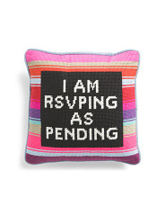 11x11 Rsvp Needlepoint Pillow | Throw Pillows | Marshalls | Marshalls