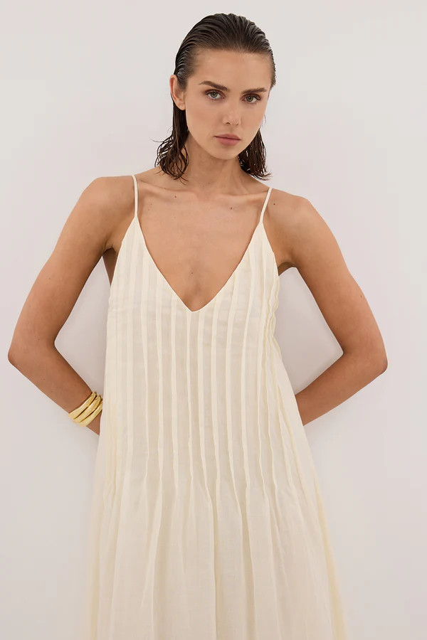 TAHLIA STRAW RAMIE MAXI DRESS | DISSH