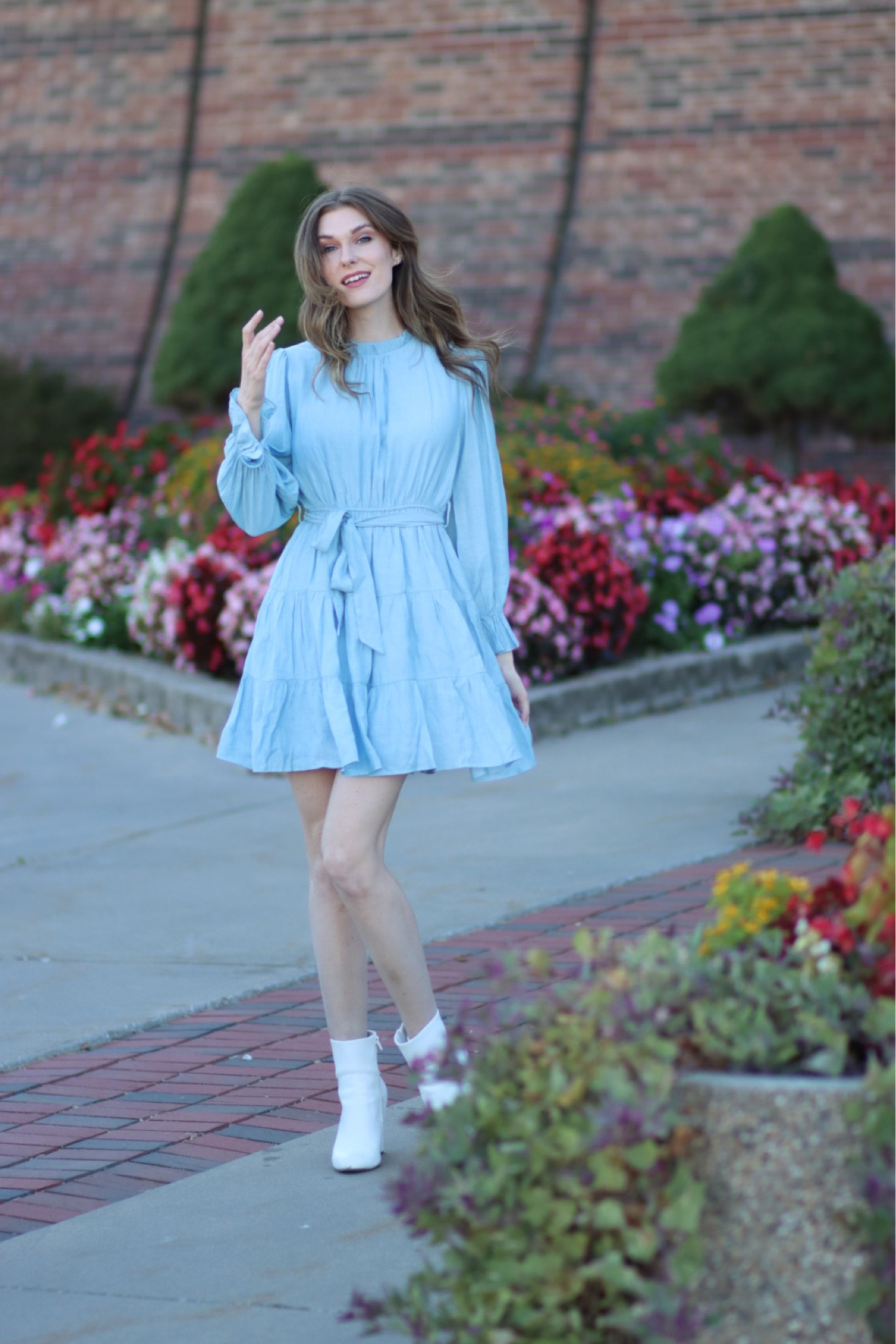 This mini flare dress is a dream! casual style, casual chic, Amazon finds, Amazon style, fall 2022, fall fashion, autumn style, winter wear, what to wear, outfit inspo, outfit inspo 22, outfit inspiration, how to wear, affordable fashion, everyday dresses, aesthetic feed, mini dress, flare dress, long sleeve dress, on sale dress, white ankle boots, white gogo boots, white heeled boots 

#LTKunder50 #LTKstyletip #LTKsalealert