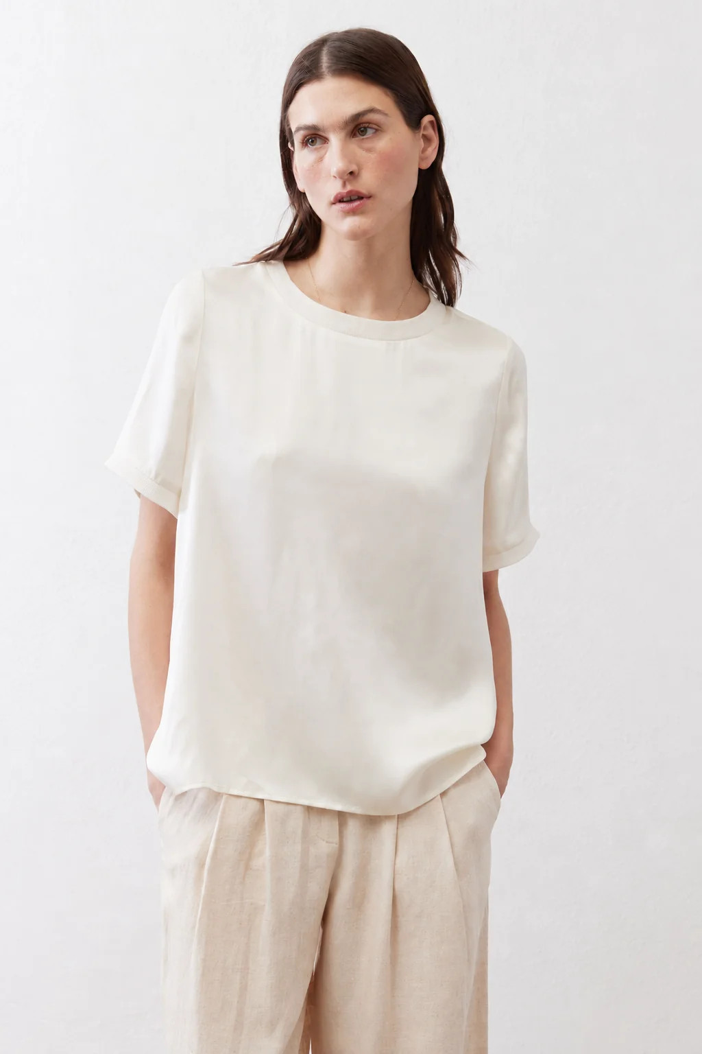 The Relaxed Washable Silk Top | Ruti