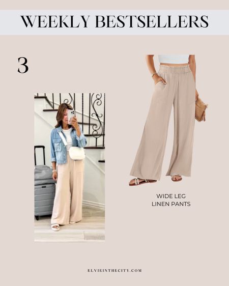 These wide leg linen pants were my #3 bestseller last week.

Ootd, summer outfit, spring outfit, travel outfit, resort style, fashion over 40

#LTKFindsUnder50

#LTKOver40 #LTKTravel