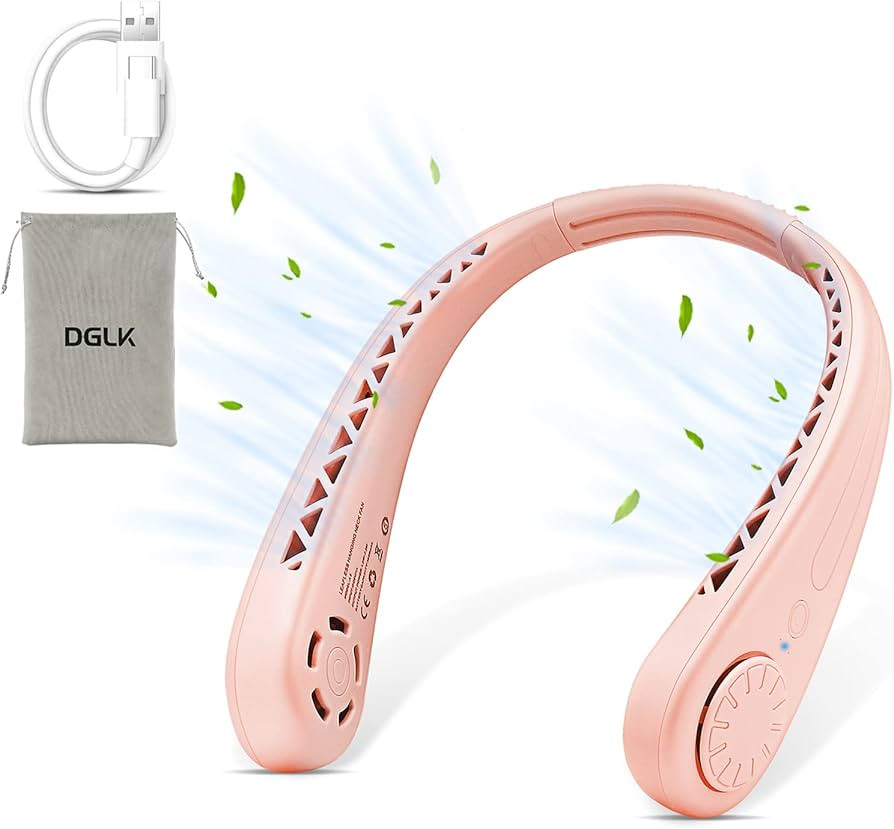 DGLK The Portable Neck Fan From Popular Earphone Design,The Leafless Neck Fan Perfect For Persona... | Amazon (US)