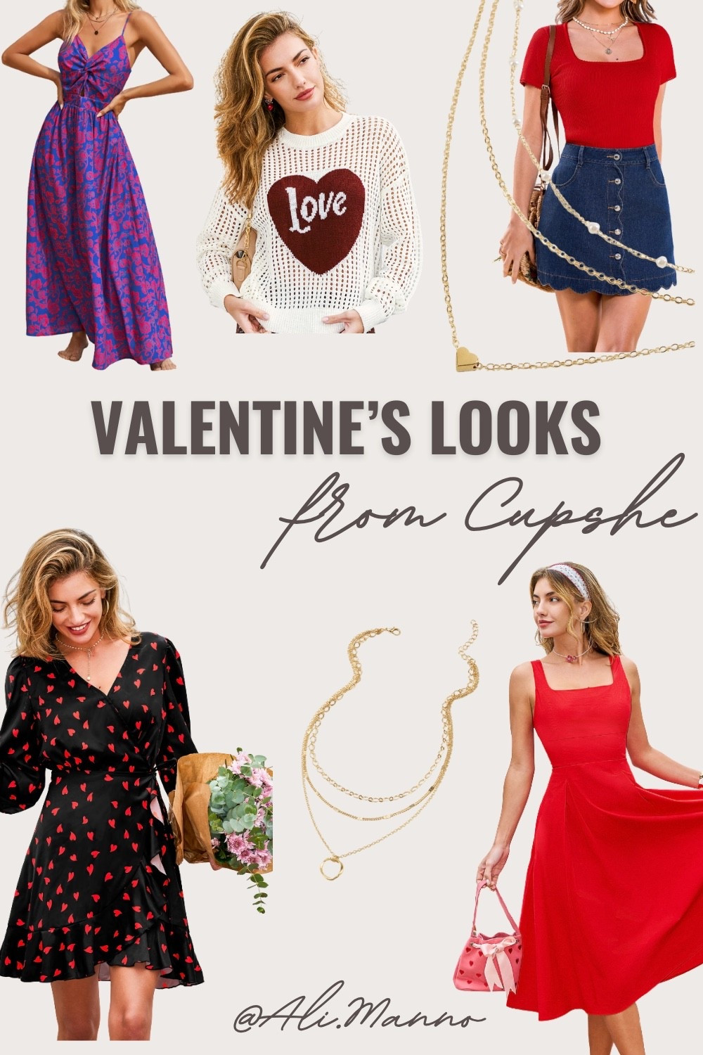 Such great affordable pieces from Cupshe for Valentine’s Day or Galentine’s Day! They even have accessories like this cute heart necklace for only $5?? Talk about an incredible deal!
I even included a few swimsuits in case you will be somewhere warm and want to be festive! 

And you can use the code LoveAli15 for 15% off Cupshe orders over 70 USD. And code LaveAli20 for 20% off orders over $139 USD so definitely search cupshe on my LTK to see all the other items I have from there that are so good! Definitely look at everything I’m posting today if you’re going on a vacation and need a bikini or one piece swimsuit! Or any vacation outfit!

#LTKBeauty #LTKSeasonal #LTKValentine