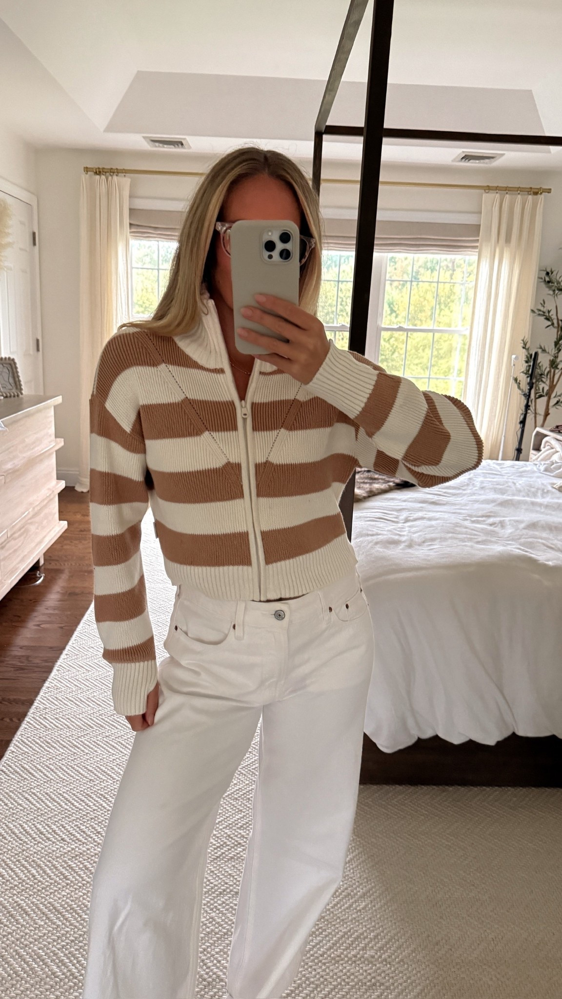 Aerie LTK Fall sale🍂 Striped full zip sweater in size small with white low rise loose jeans from Abercrombie in size 26✨

Aerie sweaters, aerie cardigans, fall outfits, fall fashion, casual fall outfits, low rise jeans, white jean fall outfits 

#LTKStyleTip #LTKFindsUnder100 #LTKFallSale