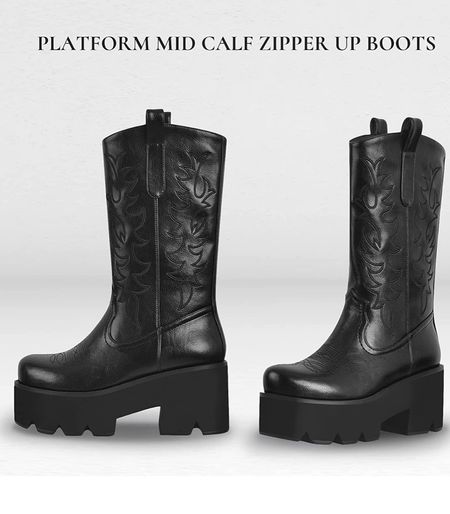 Platform cowboy boots 
Spring boots 
Festival boots 
Amazon fashion 


#LTKFestival #LTKunder100 #LTKshoecrush