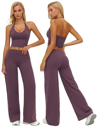 Women's 2 Piece Matching Workout Sets Yoga Outfits Active Wear Gym Sets | Amazon (US)
