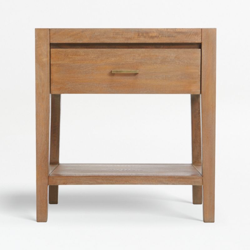 Dawson Grey Wash Nightstand + Reviews | Crate and Barrel | Crate & Barrel