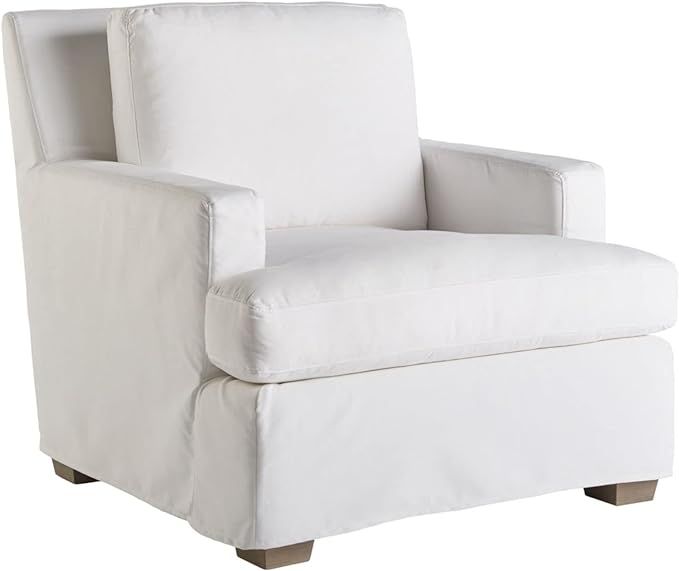 Universal Furniture Miranda Kerr Malibu Fabric Slipcover Chair in White | Amazon (US)