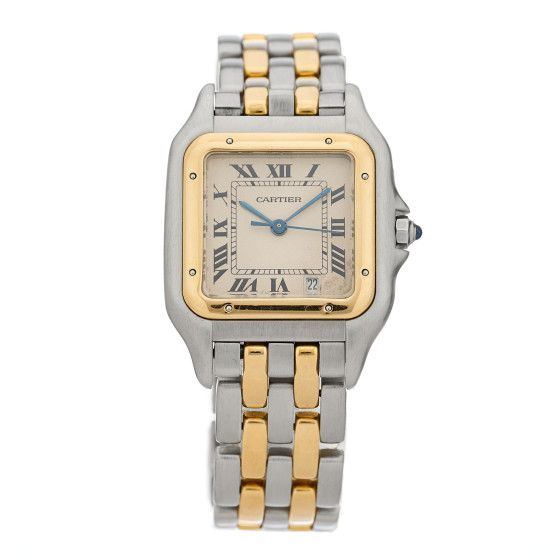Stainless Steel 18K Yellow Gold 22mm Panthere Quartz Watch | FASHIONPHILE (US)