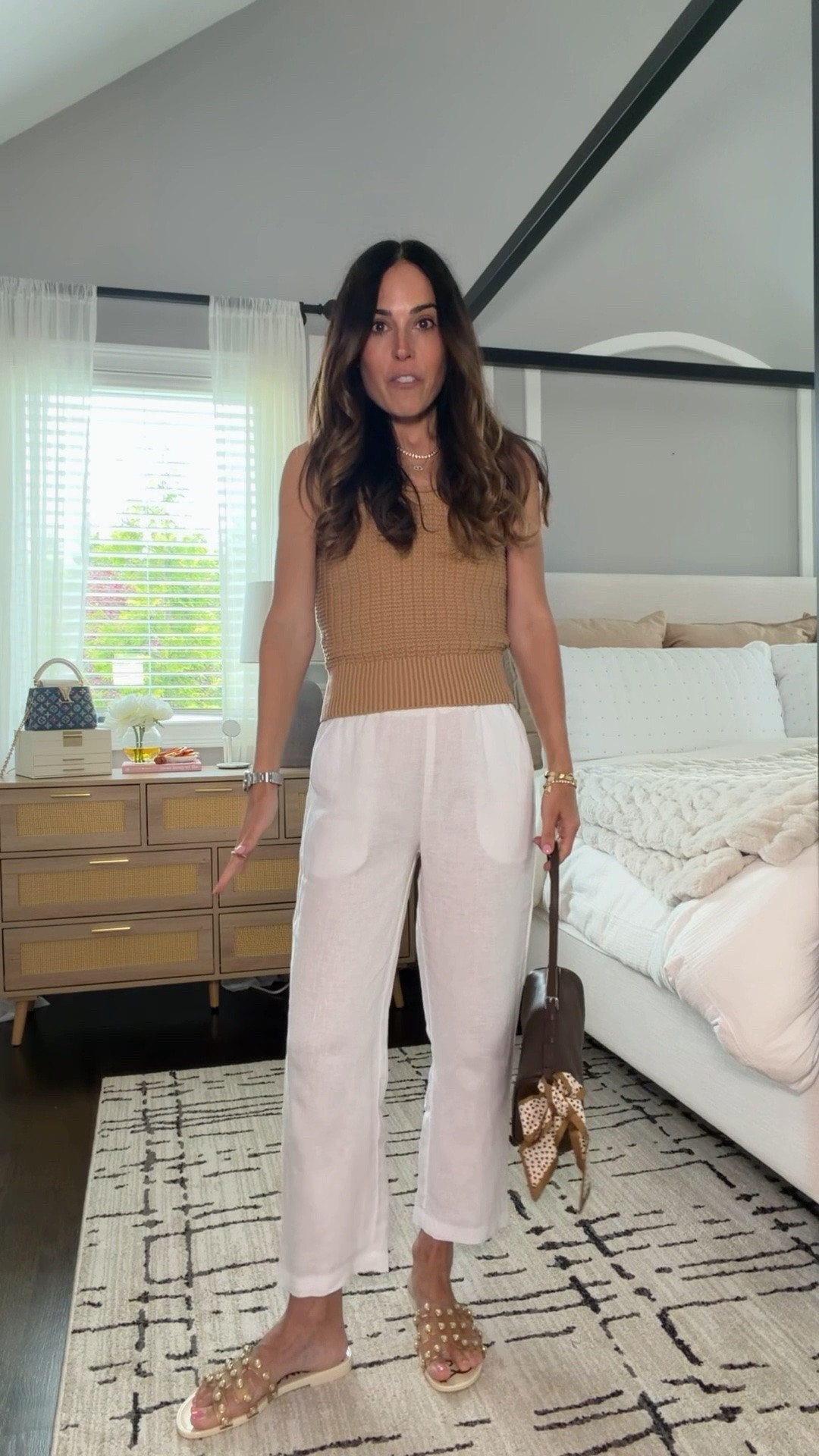 These white linen pants are one of those pieces that you’ll grab for over and over 🤍 Lightweight, flattering and somehow only $42. I’m wearing an XS and they fit true to size. Such a good spring/summer staple from Quince. @quince #quincepartner

#LTKootd #LTKSeasonal #LTKOver40
