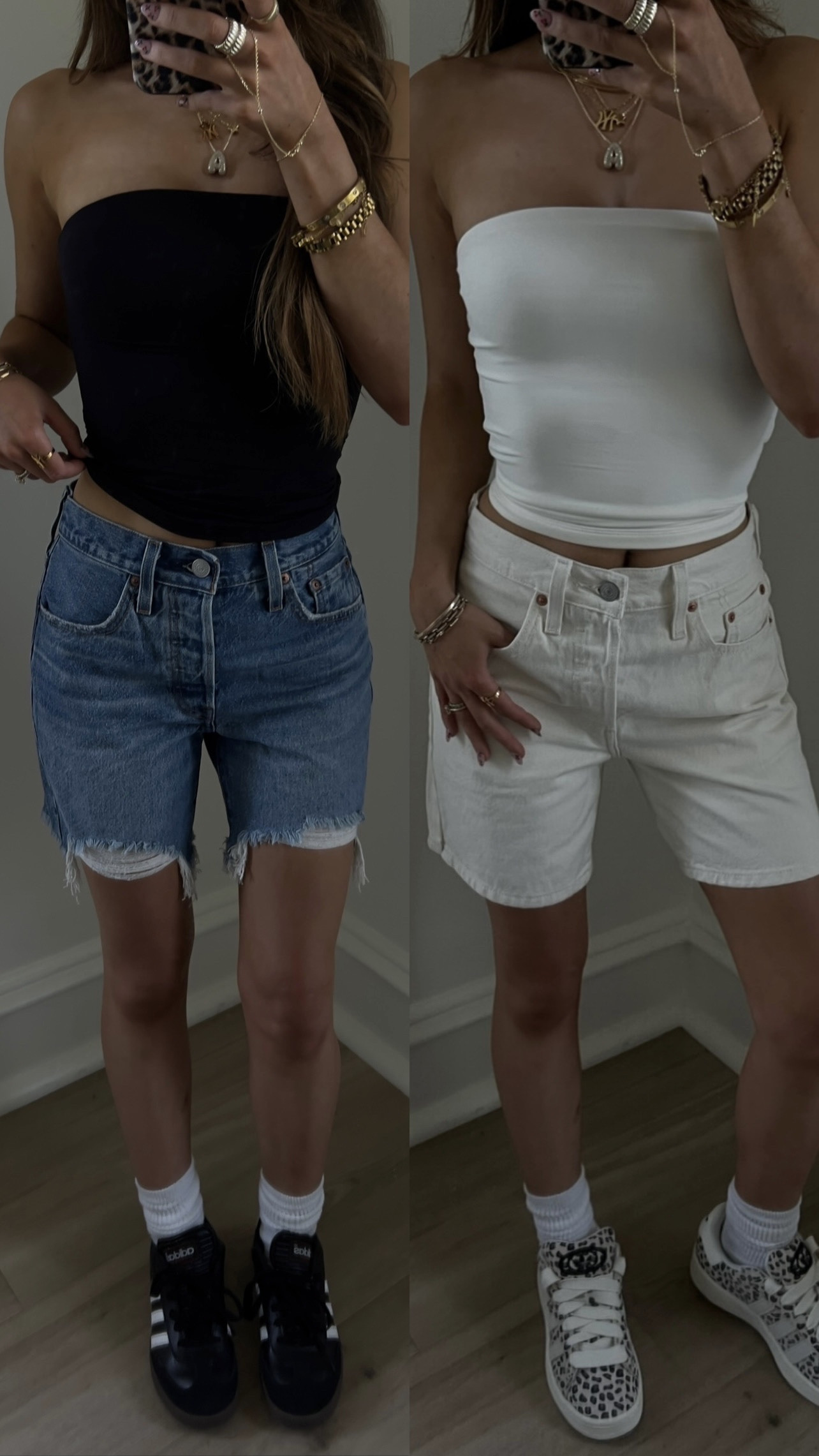 the perfect jorts, wearing a size 24 for an effortless fit ☁️

#LTKStyleTip #LTKFindsUnder50 #LTKSeasonal