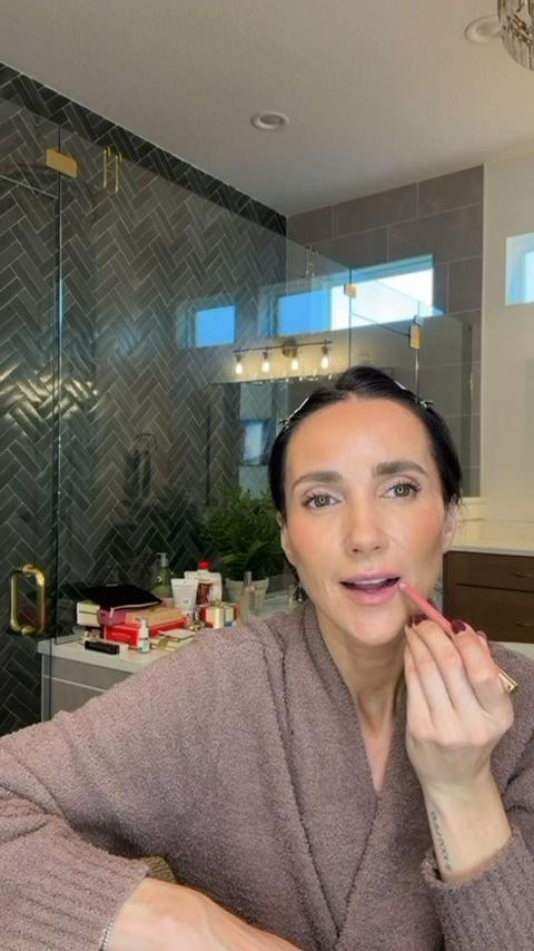 Fenty lip liner, Pat McGrath labs lipstick in color 494 négligée, Pat McGrath gloss in bronze divinity.

#LTKOver40 #LTKFindsUnder100 #LTKBeauty